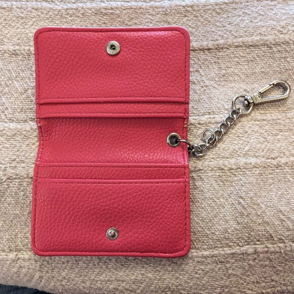Steve Madden Hot Pink ID Credit Card Holder Keychain Wallet - Picture 10 of 11